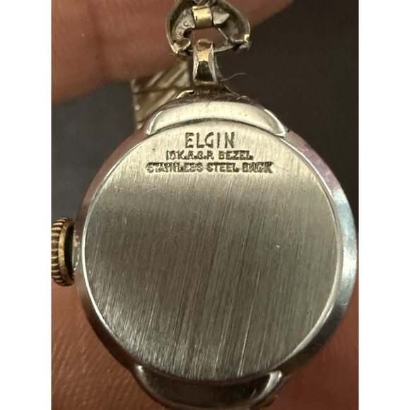 VINTAGE ELGIN WATCH, WORKS, LOOKS GOOD